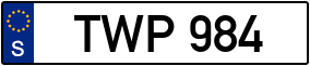 Trailer License Plate